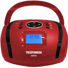 Аудиомагнитола Telefunken TF-SRP3449 Red