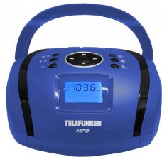 Аудиомагнитола Telefunken TF-SRP3449 Black/Blue