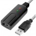 Кабель удлинительный Greenconnect USB 2.0 A (M) - A (F), активный, 7.5м (GCR-50503)