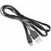 Buro USB 2.0 A (M) - Micro USB B (M), 1м (BHP MICROUSB 1M FLAT) Black