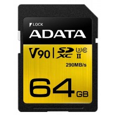 Карта памяти 64Gb ADATA Premier ONE SDXC Class 10 (ASDX64GUII3CL10-C)