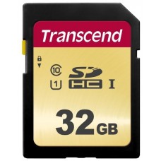 Карта памяти 32Gb Transcend SDHC Class 10 (TS32GSDC500S)