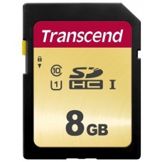 Карта памяти 8Gb Transcend SDHC Class 10 (TS8GSDC500S)