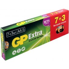 Батарейка GP 15AX Extra Alkaline (AA, 10 шт)