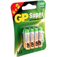 Батарейка GP 24A Super Alkaline (AAA, 8 шт)