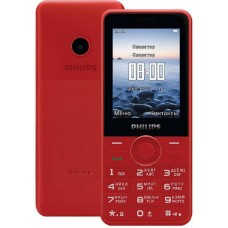 Телефон Philips Xenium E168 Red