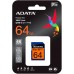 Карта памяти 64Gb ADATA SDXC Class 10 UHS-I U3 (ASDX64GUI3V30G-R)