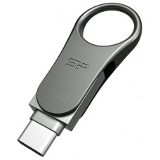 USB Flash накопитель 32Gb Silicon Power Mobile C80 Silver (SP032GBUC3C80V1S)