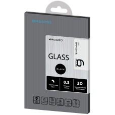 Защитное стекло BROSCO IP6P-3D-GLASS-BLACK