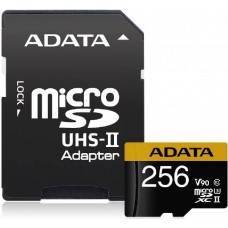 Карта памяти 256Gb MicroSD ADATA Premier ONE microSDXC + адаптер (AUSDX256GUII3CL10-CA1)