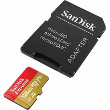 Карта памяти 128Gb MicroSD SanDisk Extreme Class 10 + адаптер (SDSQXA1-128G-GN6MA)