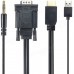 Кабель Orient HDMI (M) - VGA (M) (C700)