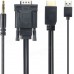 Переходник Orient HDMI (M) - VGA (M) (C701)