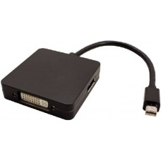 Переходник Orient Mini DisplayPort (M) - HDMI/DVI-I/DisplayPort (F) (C305B)