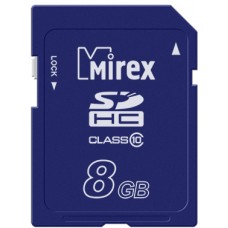 Карта памяти 8Gb Mirex SDHC Class 10 (13611-SD10CD08)