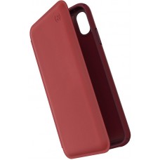 Чехол Speck Presidio Folio Leather Red для iPhone XS Max