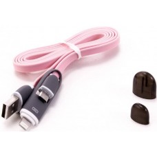 Кабель Gmini mCable GM-FDC-220-IP6-MUSB Pink