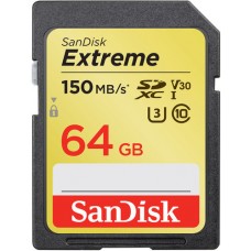 Карта памяти 64Gb SanDisk Extreme SDXC Class 10 (SDSDXV6-064G-GNCIN)