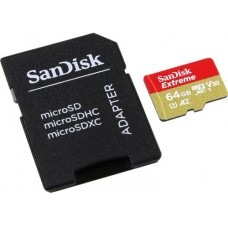 Карта памяти 64Gb MicroSD SanDisk Extreme Class 10 + адаптер (SDSQXA2-064G-GN6AA)