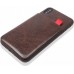 Чехол BROSCO IPX-LEATHER-POCKET-COFFEE