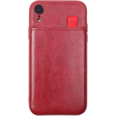 Чехол BROSCO IPXR-LEATHER-POCKET-RED