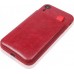 Чехол BROSCO IPXR-LEATHER-POCKET-RED