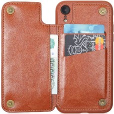 Чехол BROSCO IPXR-LEATHER-WALLET-BROWN