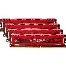 Оперативная память 32Gb DDR4 3000MHz Crucial Ballistix Sport LT Red (BLS4K8G4D30AESEK) (4x8Gb KIT)