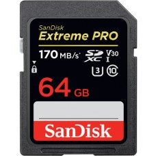 Карта памяти 64Gb SanDisk Extreme Pro SDXC Class 10 (SDSDXXY-064G-GN4IN)