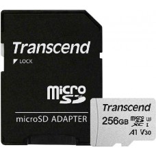 Карта памяти 256Gb MicroSD Transcend + адаптер (TS256GUSD300S-A)