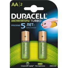 Аккумулятор Duracell (AA, 2500mAh, NiMH, 2 шт)