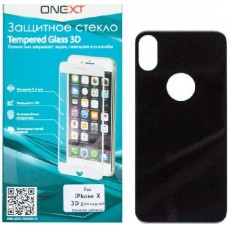 Защитное стекло ONEXT для задней панели iPhone X, 3D Black