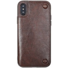 Чехол BROSCO IPX-LEATHER-WALLET-COFFEE