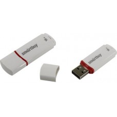 USB Flash накопитель 16Gb SmartBuy Crown Compact White (SB16GBCRW-W_С)