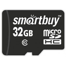 Карта памяти 32Gb MicroSD SmartBuy Class 10 (SB32GBSDCL10-00LE)