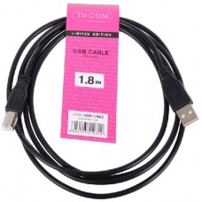 Кабель TV-COM USB 2.0 A (M) - B (M), 1.8м (USB100G-1.8M)