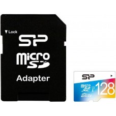 Карта памяти 128Gb MicroSD Silicon Power Elite Class 10 + SD адаптер (SP128GBSTXBU1V21SP)