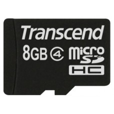 Карта памяти    8Gb MicroSD Transcend Class 4 (TS8GUSDC4)