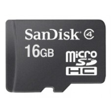 Карта памяти   16Gb MicroSD SanDisk  Class 4 + SD adapter (SDSDQM-016G-B35A)