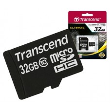 Карта памяти   32Gb MicroSD Transcend Class 10 + adapter (TS32GUSDHC10)