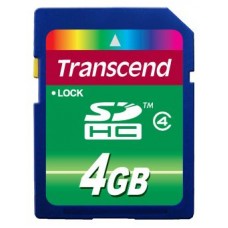 Карта памяти    4Gb Transcend SDHC Class 4 (TS4GSDHC4)