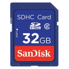 Карта памяти   32Gb SanDisk SDHC Class 2 (SDSDB-032G-B35)