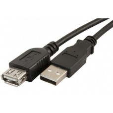 Кабель удлинительный AOpen USB 2.0 A (M) - A (F), 1.8м (ACU202-1.8MTG)