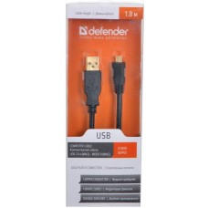 Кабель Defender USB 2.0 A (M) - Micro USB B (M), 1.8м (USB08-06PRO)