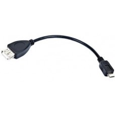 Переходник Gembird USB 2.0 A (F) - Micro USB B (M), 0.15m (A-OTG-AFBM-001)