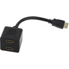 Переходник Telecom HDMI (M) - 2x HDMI (F), 0.2m (TA653)