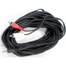 Кабель VCOM VAV7183-15M 3.5 мм Jack - 2xRCA (M), 15м