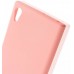 Чехол BROSCO XA1U-SOFTRUBBER-PINK