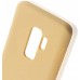 Чехол BROSCO SS-S9P-SOFTRUBBER-GOLD