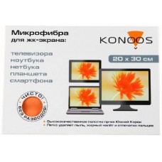 Konoos KT-1 салфетка из микрофибры для ЖК-экрана, 20х30 см